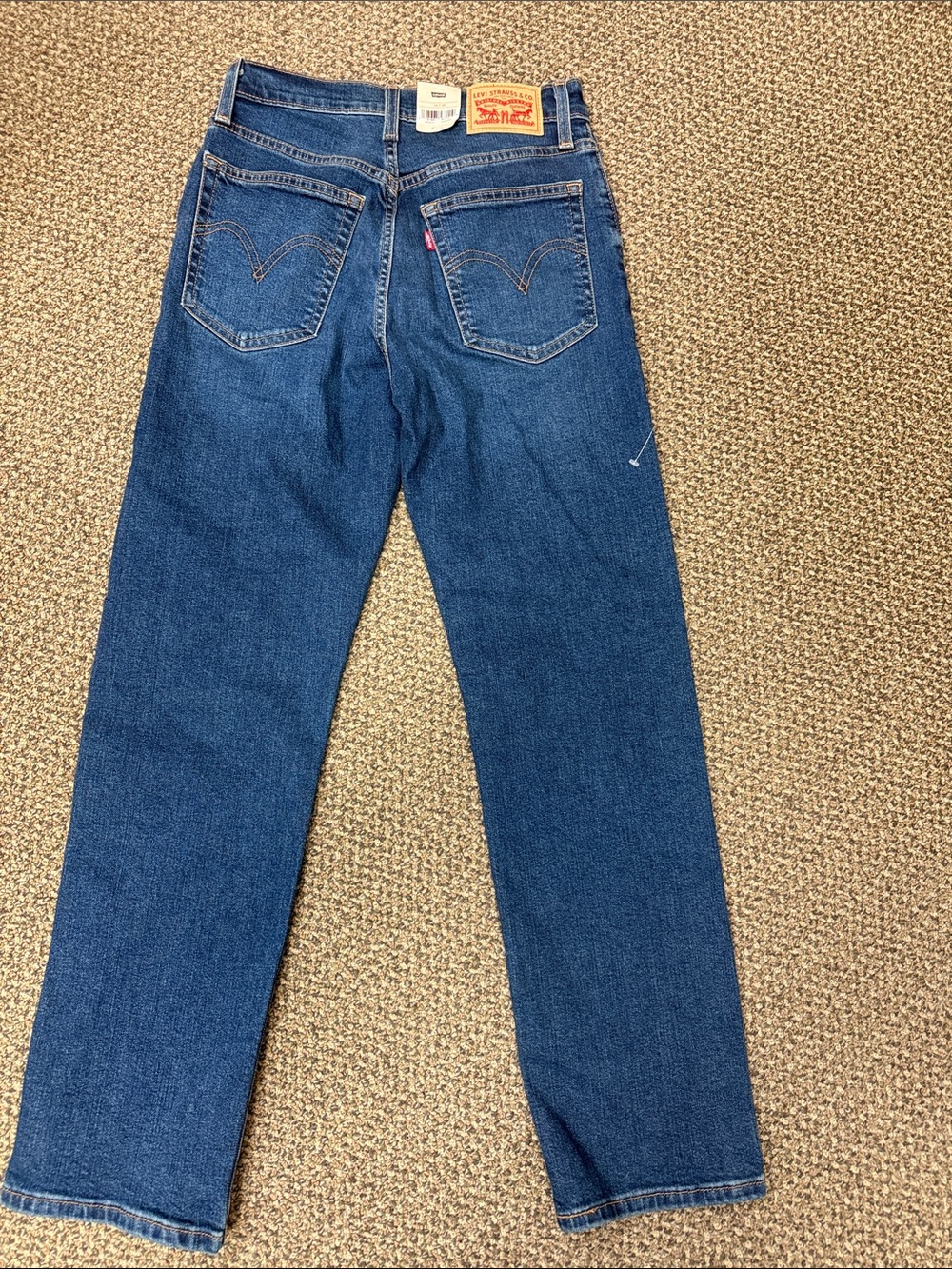 Levi's‎ Wedgie Straight jeans in a medium blue wash  Sz 26/28 NWT - Picture 7 of 8